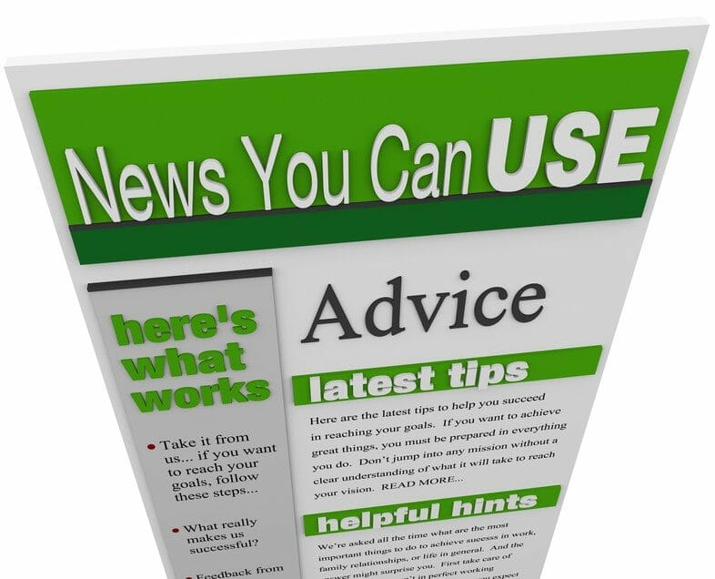 Advice eNewsletter Tips Hints Support Ideas Newsletter