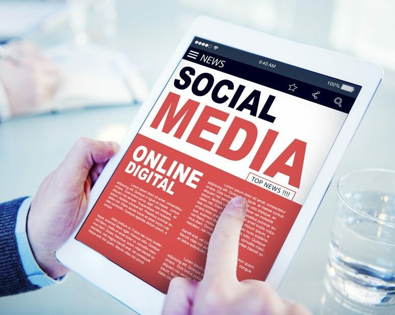 Digital Online Report News Social Media Concept