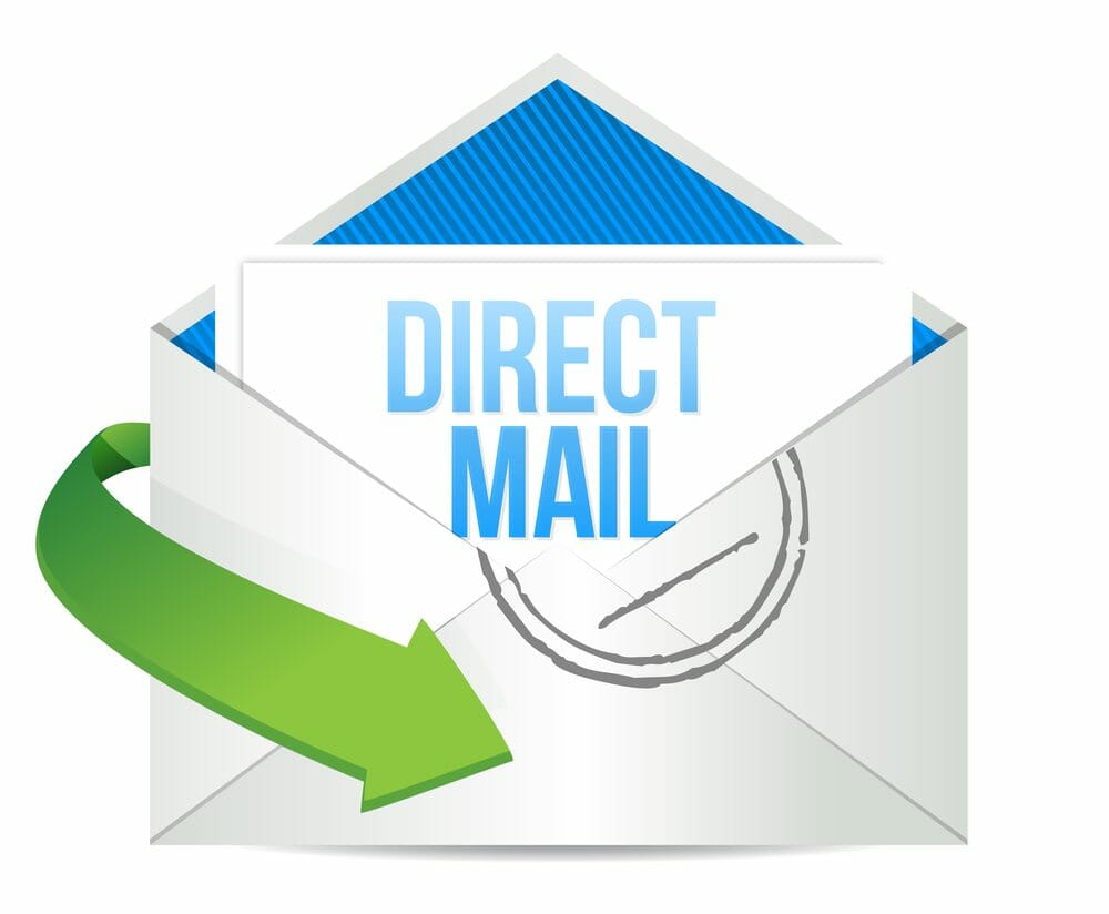 advertising Direct Mail working concept