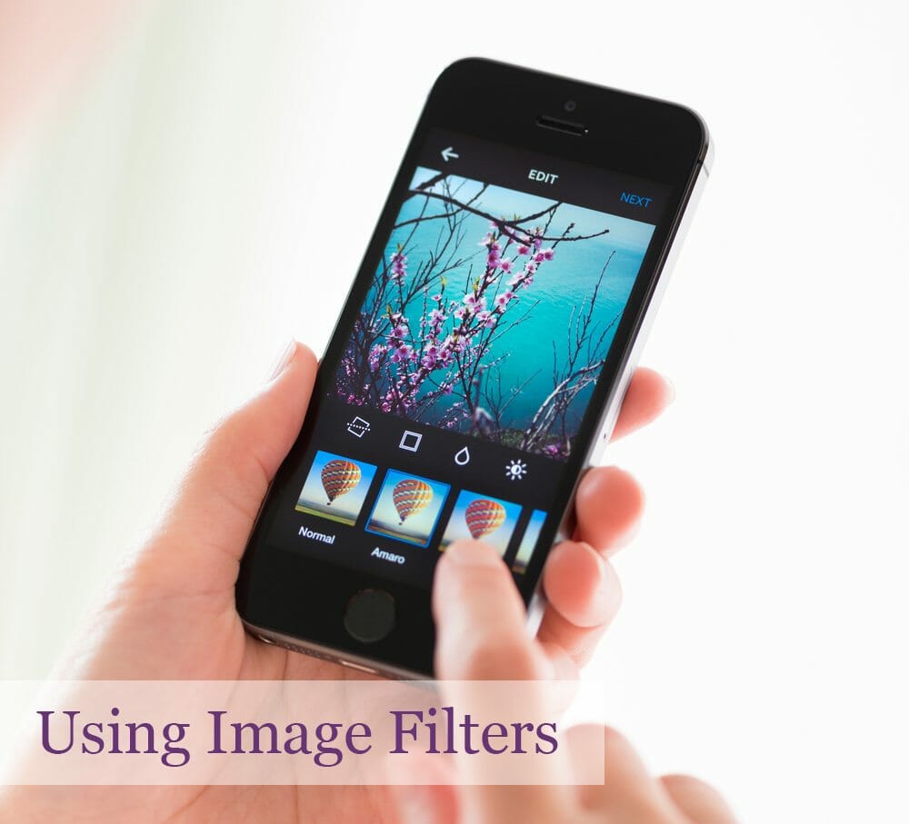 Apply filters in Instagram application on Apple iPhone 5S