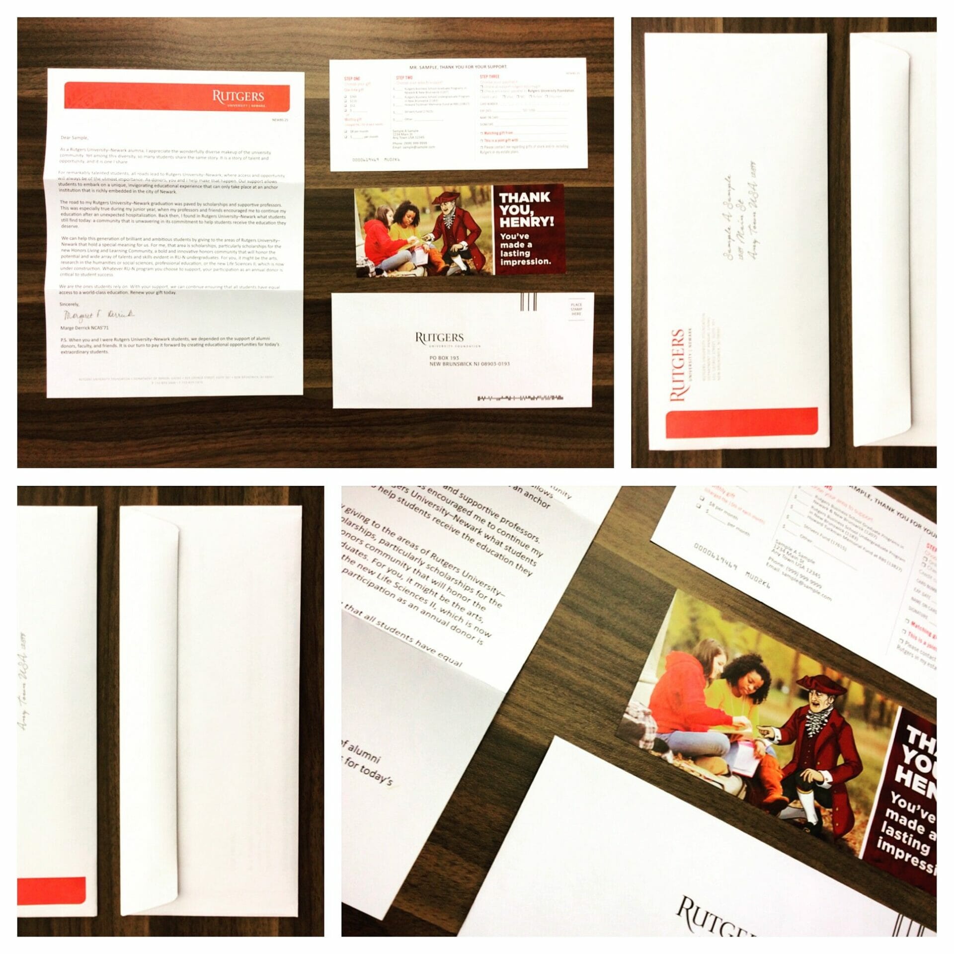 Nonprofit Direct Mail example